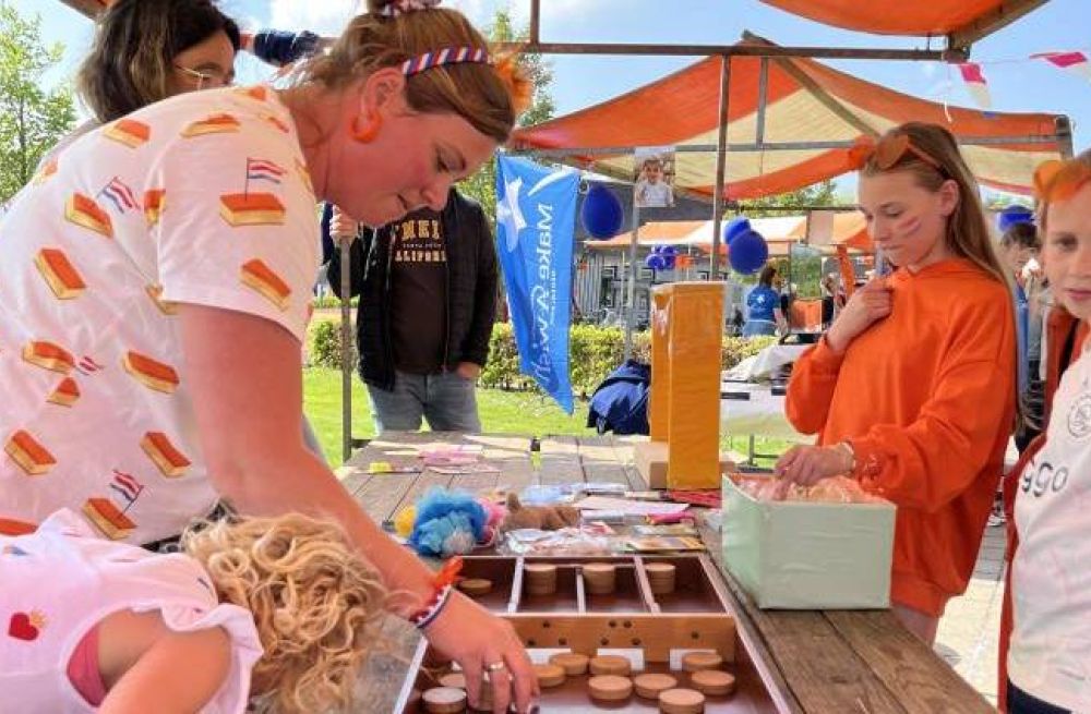 Bazaar/Rommelmarkt tijdens Koningsdag