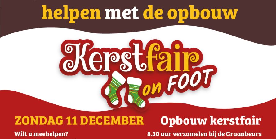 Oproep opbouw Kerstfair on foot
