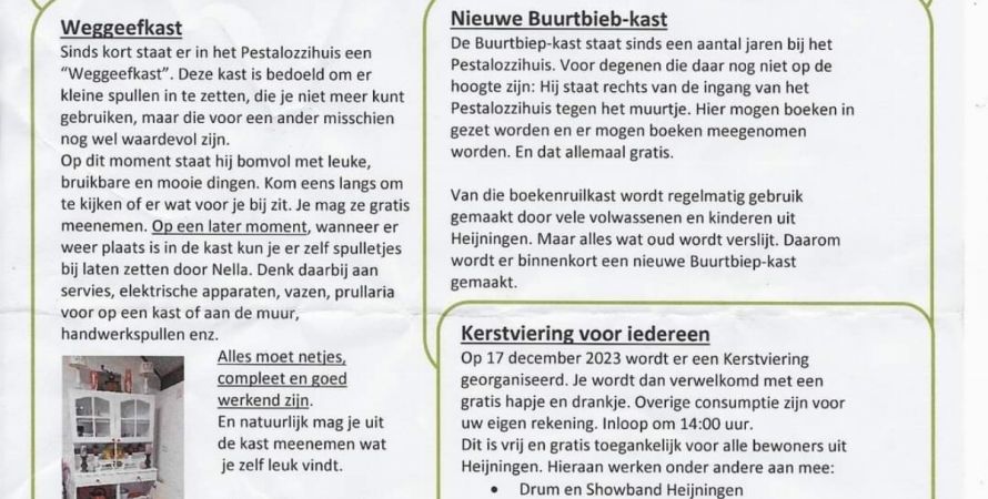Nieuws van de Dorpsvereniging Heijningen
