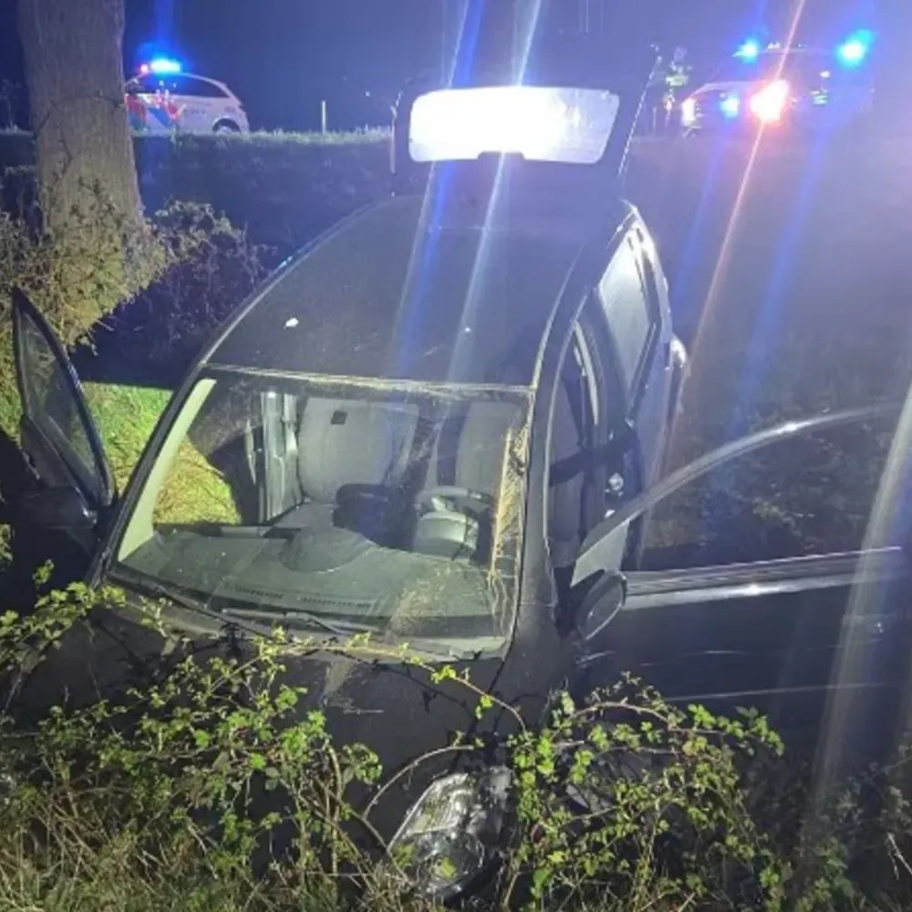 Dollemansrit eindigt in sloot langs A58